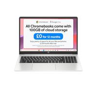 HP Chromebook 15.6" | Intel Pentium Silver N6000 Processor | 4 GB RAM | 128 GB eMMC | Intel UHD Graphics | FHD Display | Up to 10hrs battery | Chrome OS | Dual Speakers| Mineral Silver | 15a-na0003sa