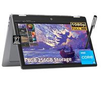 HP Chromebook Plus x360 14 2 in 1 laptop (14" FHD Touchscreen, Intel 8-Core i3-N305 (> i5-1134G7), 8GB RAM, 256GB UFS, Pen) for Home & Students, Backlit KB, 1080p Webcam, Chrome OS w/ Google AI