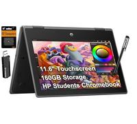 HP Chromebook Pro X360 Fortis 11 2-in-1 Laptop (11.6" Touchscreen, Intel Processor, 4GB RAM, 160GB Storage (32GB+128GB)), Rugged & Spill-Resistant, Convertible, Students & Education, Webcam, Chrome OS