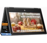 HP Chromebook Pro X360 Fortis 2-in-1 Flip Laptop & Tablet (11.6" Touchscreen, Intel CPU, 8GB RAM, 128GB Storage (64GB+64GB SD)), Rugged & Spill-Resistant, Long-Battery Life, Home, Students, Chrome OS