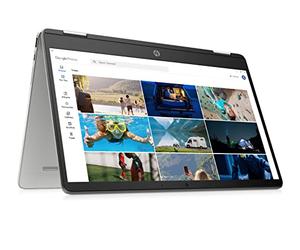 HP Chromebook x360 14a-ca0009na, 14" Full HD IPS Touchscreen, Intel Celeron N4020, 4 GB RAM, 64 GB eMMC, 2x USB Type-C, 1x USB Type-A, 1x headphone/microphone combo, Chrome OS, Silver