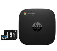 HP Chromebox G4 Mini Desktop PC, Intel Celeron 7305 | (16GB DDR4, 64GB SSD, Intel UHD Graphics, 65W PSU, WiFi 6E, Bluetooth 5.3, RJ-45, 2 HDMI, Chrome OS) w/256GB microSDXC Card