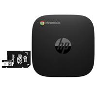 HP Chromebox G4 Mini Desktop PC, Intel Celeron 7305 | (4GB DDR4, 64GB SSD, Intel UHD Graphics, 65W PSU, WiFi 6E, Bluetooth 5.3, RJ-45, 2 HDMI, Chrome OS) w/128GB microSDXC Card