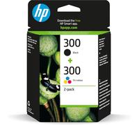 HP CN637EE 300 Original Ink Cartridges, Black and Tri-Colour, Multipack