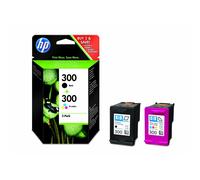 HP CN637EE 300 Original Ink Cartridges, Black and Tri-Colour, Multipack - Packaging May Vary