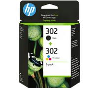 HP Combo 302 Original Tri-colour & Black Ink Cartridges - Multipack, Black & Tri-colour
