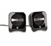 HP Compact 2.0 - loudspeakers (USB, Portable, Wired, 3.5 mm, 180 - 20000 Hz, Black)
