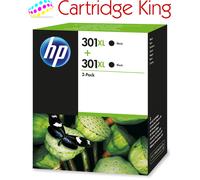 HP D8J45AE - 301XL Black Twin Pack 2x Black Original Ink cartridges Page Yield 4