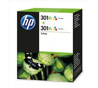 HP D8J46AE) 301XL High Yield Original Ink Cartridges, Tri-color, Multipack