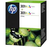 HP D8J46AE Original HP 301XL Ink Cartridge High Capacity Colour Twin Pack