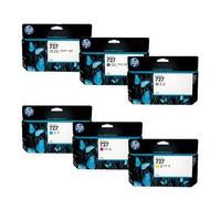 Original Multipack HP DesignJet T1530 Printer Ink Cartridges (6 Pack) -B3P21A