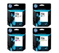 Original Multipack HP DesignJet T830 Printer Ink Cartridges (4 Pack) -F9J66A