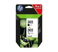HP Deskjet 2130 Original Printer Ink Cartridge HP302 Multipack F6U65AE Ink Cartridge Set X4D37AE 1x Black F6U66AE 1x Colour F6U65AE