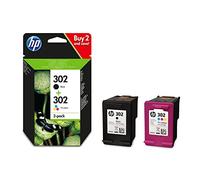 HP Deskjet 2132 Original Printer Ink Cartridge HP302 Multipack F6U65AE Ink Cartridge Set X4D37AE 1x Black F6U66AE 1x Colour F6U65AE