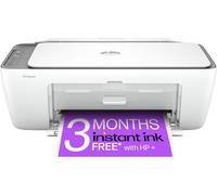 HP Deskjet 2820e Wireless Inkjet Printer Includes 3 months of Instant Ink with HP+ - White / Grey, White