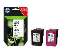 HP Deskjet 3633 Original Printer Ink Cartridge HP302 Multipack F6U65AE Ink Cartridge Set X4D37AE 1x Black F6U66AE 1x Colour F6U65AE