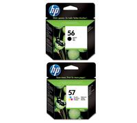 HP DeskJet 5551 Printer Ink Cartridges (2 Pack) -C6656AE Multipack Original