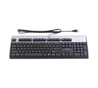 HP Desktop 320K Wired Keyboard USB AZERTY French Full-Size Low Profile Cable 5.91 m for PC and Laptop