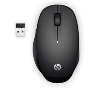 HP Dual Mode 300 Mouse with Bluetooth and 2.4 GHz Wireless Connection, Customisable DPI, High-res Optical Sensor, Multi-device Connection, up to 15 Months Battery, Encrypted for Data Security