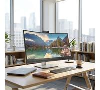 HP E34m G4 WQHD Curved USB-C Conference Display 34” WQHD curved conferencing monitor with integrated webcam, microphones and USB-C docking, designed