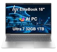 HP EliteBook 660 G11 Business AI PC Laptop (16" FHD+ Anti-Glare, Intel 12-Core Ultra 7 165U, 32GB DDR5, 1TB SSD), Fingerprint, Backlit, 5MP IR Webcam, 2X Thunderbolt 4, Fast Charge, Win 11 Pro, 2025