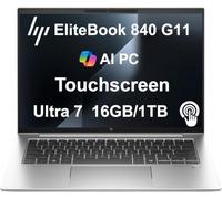 HP EliteBook 840 G11 Business Laptop 14.0" Touchscreen IPS WUXGA (Intel Core Ultra 7 155U (> i7-1355U), 16GB DDR5, 1TB PCIe SSD, Intel Graphics, Backlit KB, Fingerprint, 2 Thunderbolt 4, Win 11 Pro)