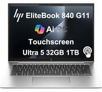 HP EliteBook 840 G11 Business Laptop (14" FHD+ Touchscreen, Intel 12-Core Ultra 5 125U (> i7-1355U), 32GB DDR5 RAM, 1TB SSD) Backlit, Fingerprint, 5MP Webcam, 2X Thunderbolt 4, Win 11 Pro, 2025 AI PC