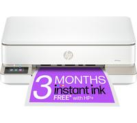 HP Envy 6120e Wireless All In One Inkjet Printer Includes 3 months of Instant Ink with HP+ - White, White