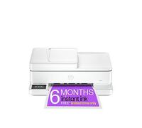 HP Envy 6530e All-in-One Inkjet Wireless Printer with Fax & 3 Months Instant Ink with HP, White