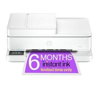 HP Envy 6530e All-in-One Inkjet Wireless Printer with Fax & 3 Months Instant Ink with HP, White