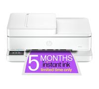 HP Envy 6530e All-in-One Inkjet Wireless Printer with Fax & 3 Months Instant Ink with HP, White