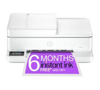 HP Envy 6530e All-in-One Inkjet Wireless Printer with Fax & 3 Months Instant Ink with HP, White