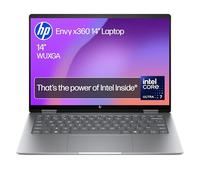 HP Envy x360 14" 2in1 Laptop | Intel Core Ultra 7-155U | Intel Evo | AI Enhanced | 16 GB RAM | 512 GB SSD | Intel Arc | WUXGA IPS Touchscreen | Up to 19.5 hrs battery | Win 11 | Silver | 14-fc0003sa