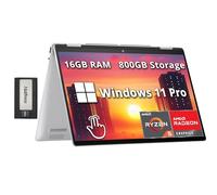 HP Envy x360 2-in-1 14" WUXGA Touchscreen Laptop, AMD Ryzen 5 8640HS, 16GB LPDDR5, 800GB Storage(512GB SSD+288GB Docking Station Set), AMD Radeon Graphics, Backlit Keyboard, Win 11 Pro, Silver