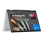 HP Envy x360 2-in-1 Laptop (14" FHD+ Touchscreen, AMD Ryzen 5 8640HS (>i7-1255u), 16GB RAM, 1TB SSD), Creator, Photographer, Designer, 2025 AI PC, Backlit KB, Webcam w/ Shutter, Copilot, Win 11 Home