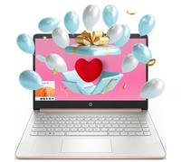 HP Essential Laptop, 14" HD Display, Intel Celeron N4120, 8GB RAM, 128GB eMMC, Webcam, HDMI, Wi-Fi, RJ-45, 1 Year Office 365, Windows 11 Home, Rose Go