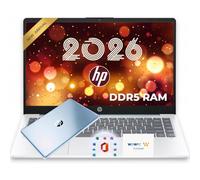 HP Everyday Laptop with Copilot AI • 2026 Edition • AMD High Performance Processor • 512GB SSD • Microsoft Office 365 Included • Thin & Portable • 12hrs Battery • Windows 11 | w/o Mouse