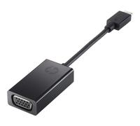 HP - External Video Adapter - VGA - USB-C - Black
