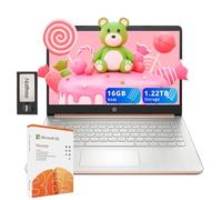 HP Flagship 14" HD Laptop with 1 Year Office 365 | 16GB RAM | 1.22TB Storage(64GB EMMC & 160GB Docking Station Set & 1TB Cloud Storage) | Intel Celeron Processor | Webcam | Win 11s | Gold