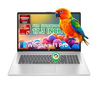 HP Flagship 17 Business Laptop - Windows 11 Pro + Free Office 365 for The Web, 17.3" Full HD Anti-Glare IPS Display, AMD Ryzen 5 7430U, 32GB RAM + 1TB SSD, Webcam, WiFi 6, USB A/C, HDMI