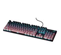 HP GK400F Mechanical Keyboard Wired, Metal Panel ABS Keycaps, 104 Keys for Gaming and Business Use Brown Switch Compatible with Desktop Laptop BlackBerry Pink