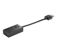 HP HDMI to VGA Adapter, 0.045 m, HDMI, VGA (D-Sub), Male, Female, Black