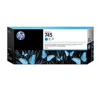 HP 745 Cyan High Capacity Ink Cartridge 300ml - F9K03A