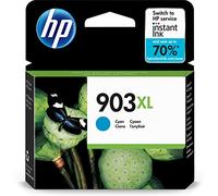 HP High Capacity Inkjet Printer 903XL Cyan Cartridge, Original, 9.5 ml, 825 Page Yield