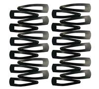 HP HIGH PROFILE Tic Tac Hair Clips made as Korea Hair Accessories for Women and Girls (Regular Matte Black Tic Tac) 24 pcs