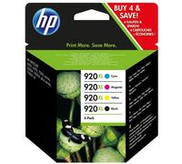 HP High Yield Ink Cartridges 920XL HP 6000 6500 7000 7500 Printer C2N92AE 4 Pack