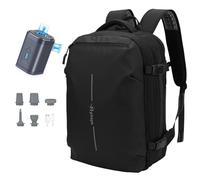 Hp hope Air Backpack with Electric Pump, Waterproof Vacuum Compression Travel Rucksack, 60L Expandable Carry On Bag, TSA Flight Approved Luggage for Business Weekend Trips, University Daily Commute