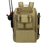 Hp hope Fishing Backpack with Rod Holders and Cooler, 40L Fishing Tackle Bag, Fishing Tackle Backpack, Fishing Gear, Green (Kelly green), Backpack