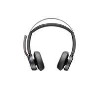Poly Voyager Focus 2 MTC USB-C-C Headset with USB-C/A Adapter and Charging Stand