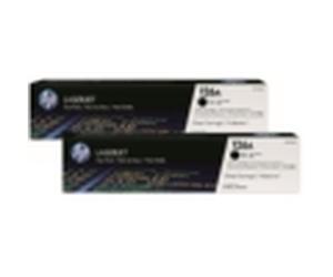 HP HPCE310A Original HP CE310AD Twin Pack Black (126A) Toner Cartridges - CE 310AD